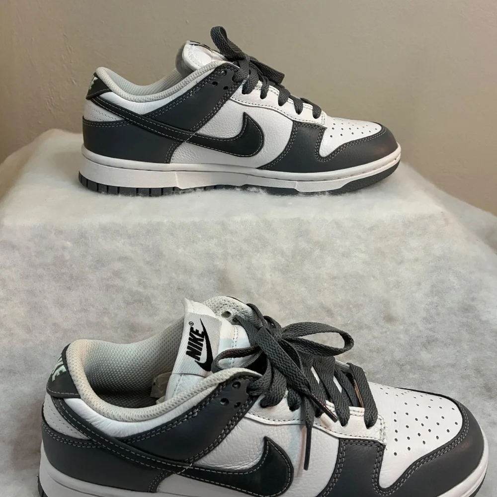 Nike Dunk Low Custom Gray White Sneakers EUC M 6/ W 7.5 Athletic Stylish EUC